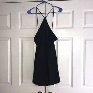 NWOT Lulus short black open back never worn